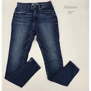 KanCan Curvy High Rise Dark Wash Skinny Jeans – Size 25